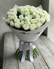 Букет 35 Белых роз в Биробиджане
