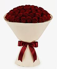 Букет 101 Бордовая роза Блэк Бакарра в Биробиджане
