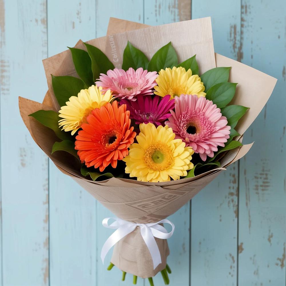 Букет цветов из: Герберы в Биробиджане