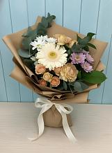 Букет цветов из:  Герберы и Хризантемы в Биробиджане