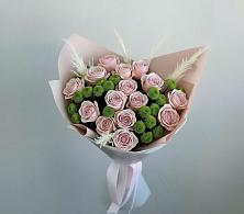 Букет цветов из:  Розы и Хризантемы в Биробиджане