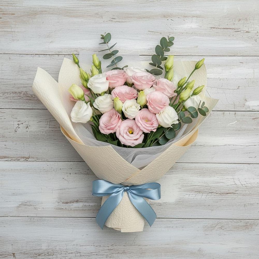 Букет цветов из: Лизиантусы в Биробиджане